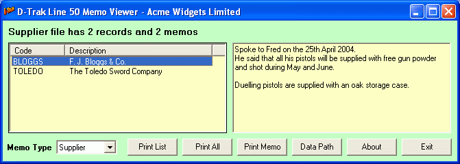 Memo Viewer